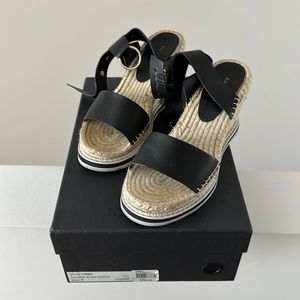 Tony Bianco Emma Black Monaco Wedges